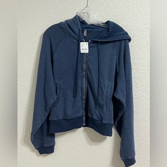 FREE PEOPLE Women's Blue Hoodie - Picture 3 of 6